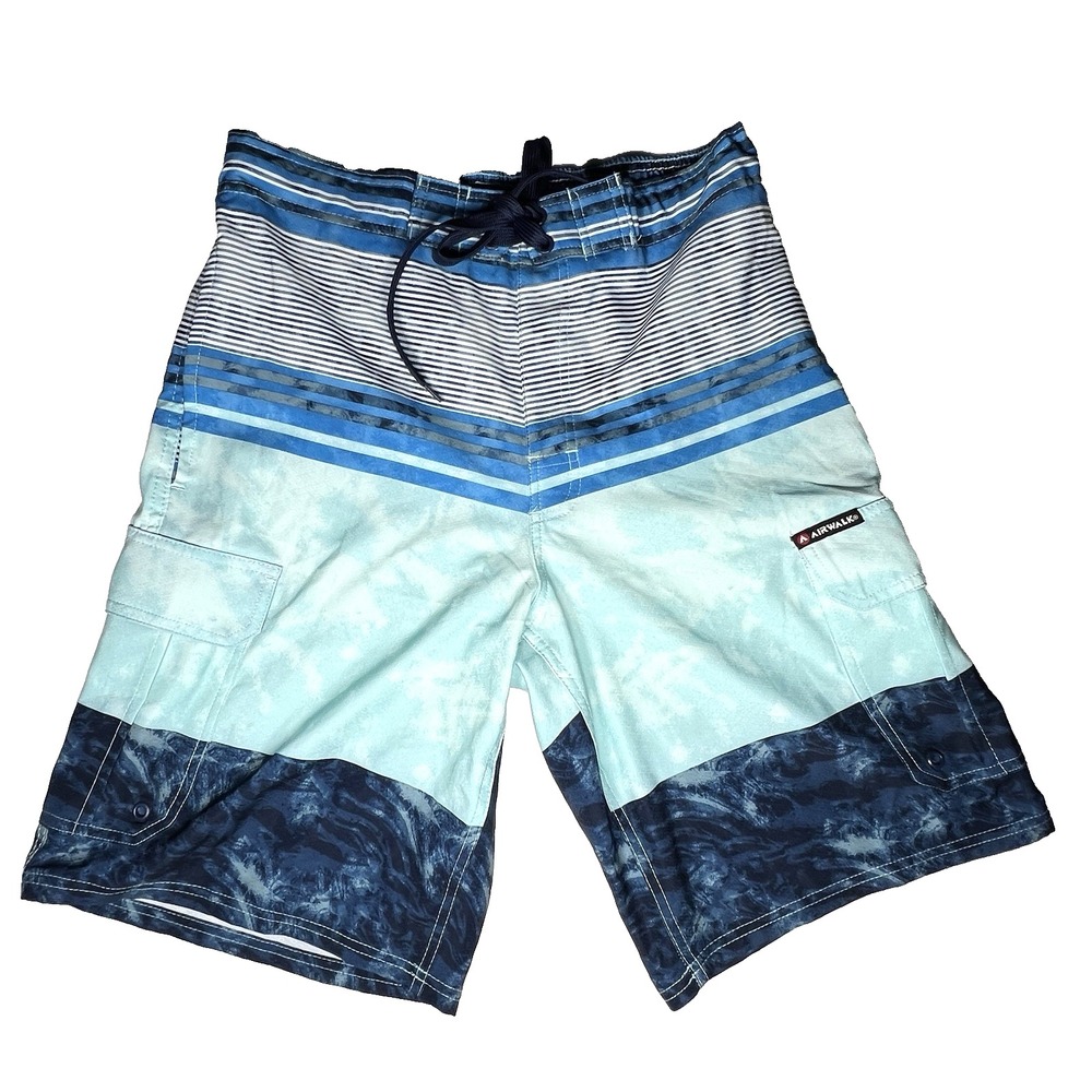 Airwalk Mens Board Shorts S Swim Suit Trunks Surf Nautical‎ Beachy Coastal Y2K